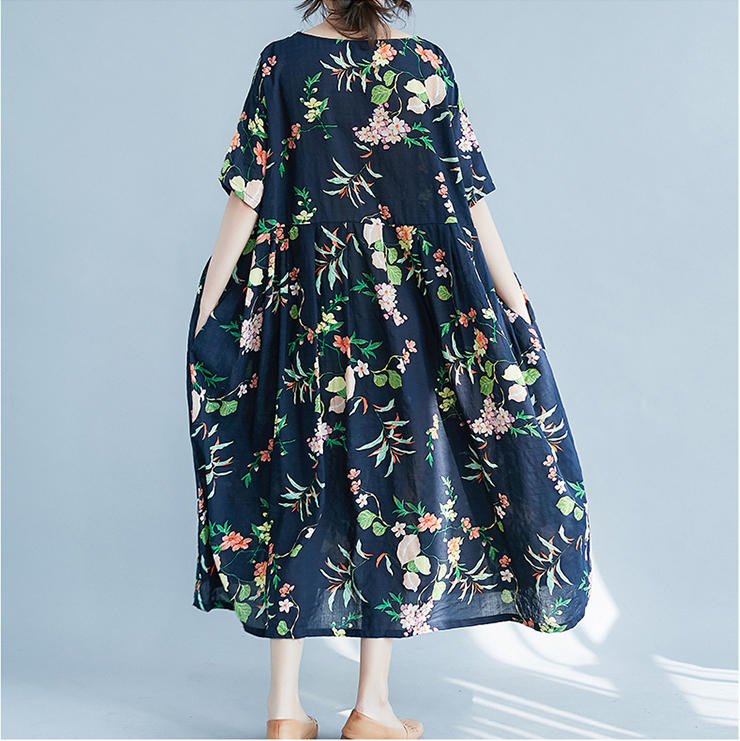 OEM Fashion Navy Plus Size Dress